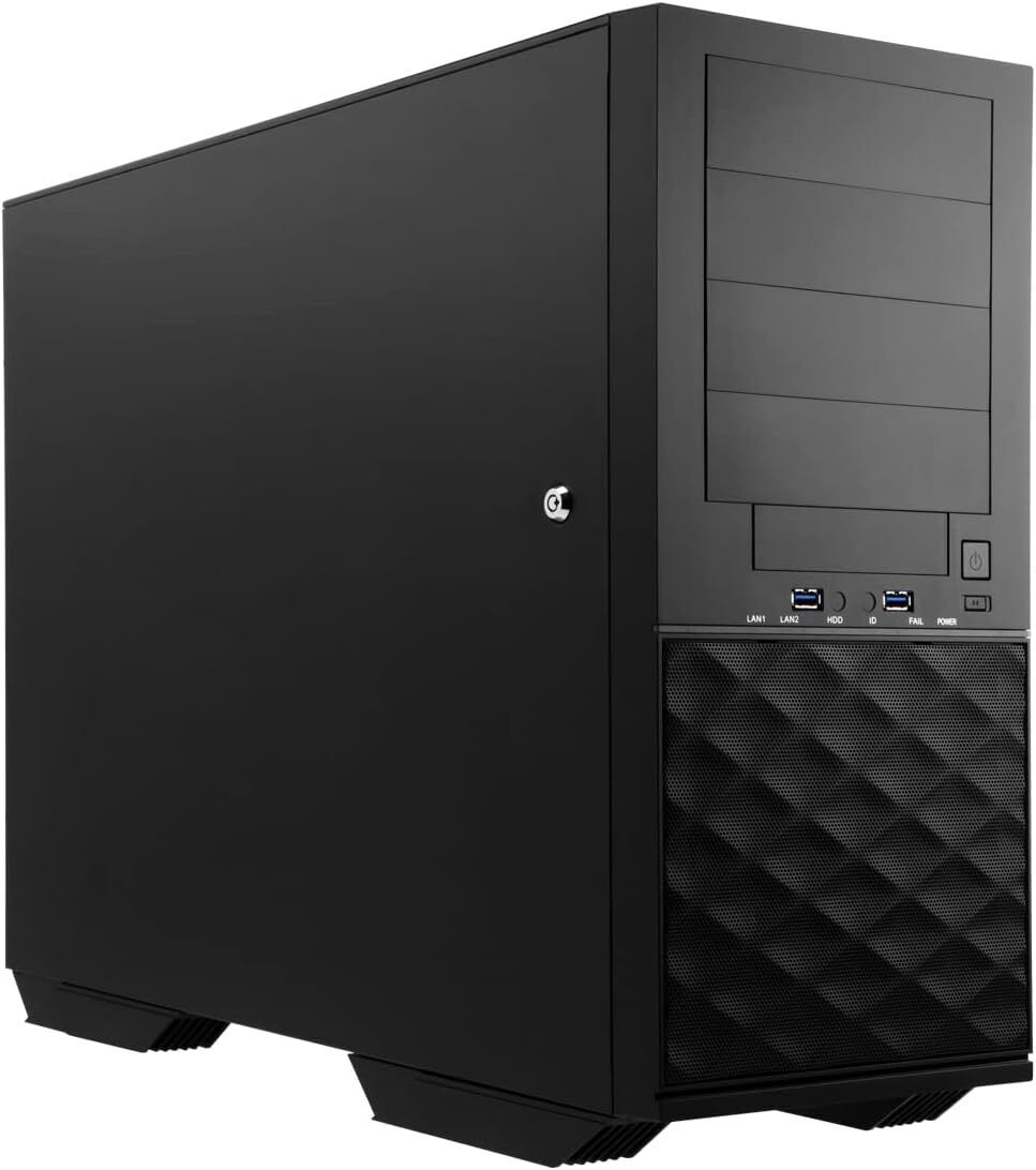 In-Win IW-PL052X.B3 SV PL052X.B3 Long Pedestal ATX Mid Tower BK No PS 4 1