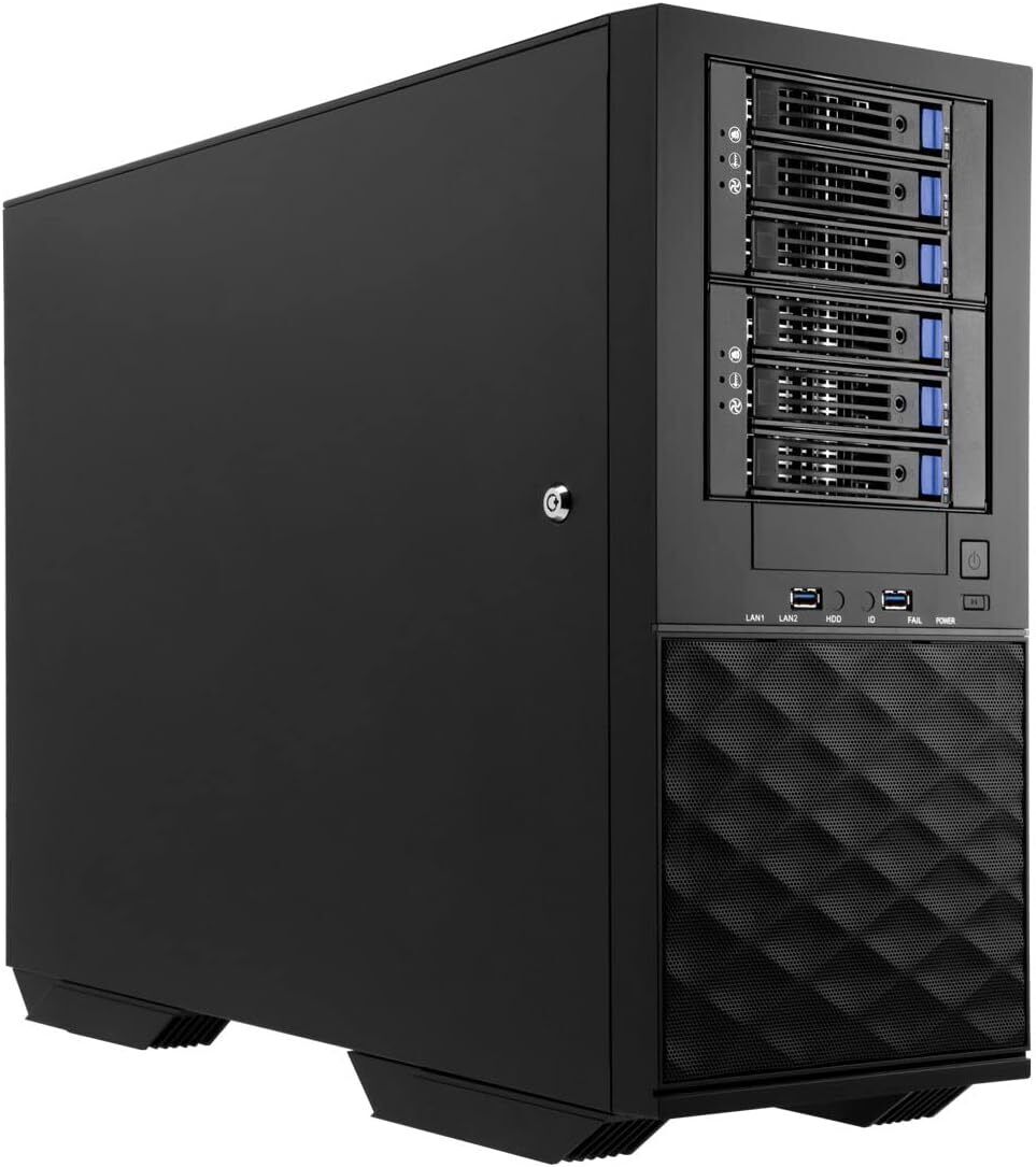 In-Win IW-PL052X.B3 SV PL052X.B3 Long Pedestal ATX Mid Tower BK No PS 4 1