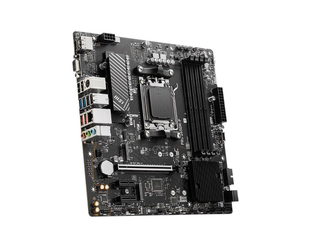 MSI B650MP Motherboard PRO B650M-P B650 AM5 Max128GB DDR5 PCI-E mATX Retail