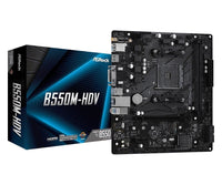 ASRock B550M-HDV AMD AM4 Ryzen B550 Max 64GB HDMI DVI-D D-Sub SSD M.2 Gig LAN