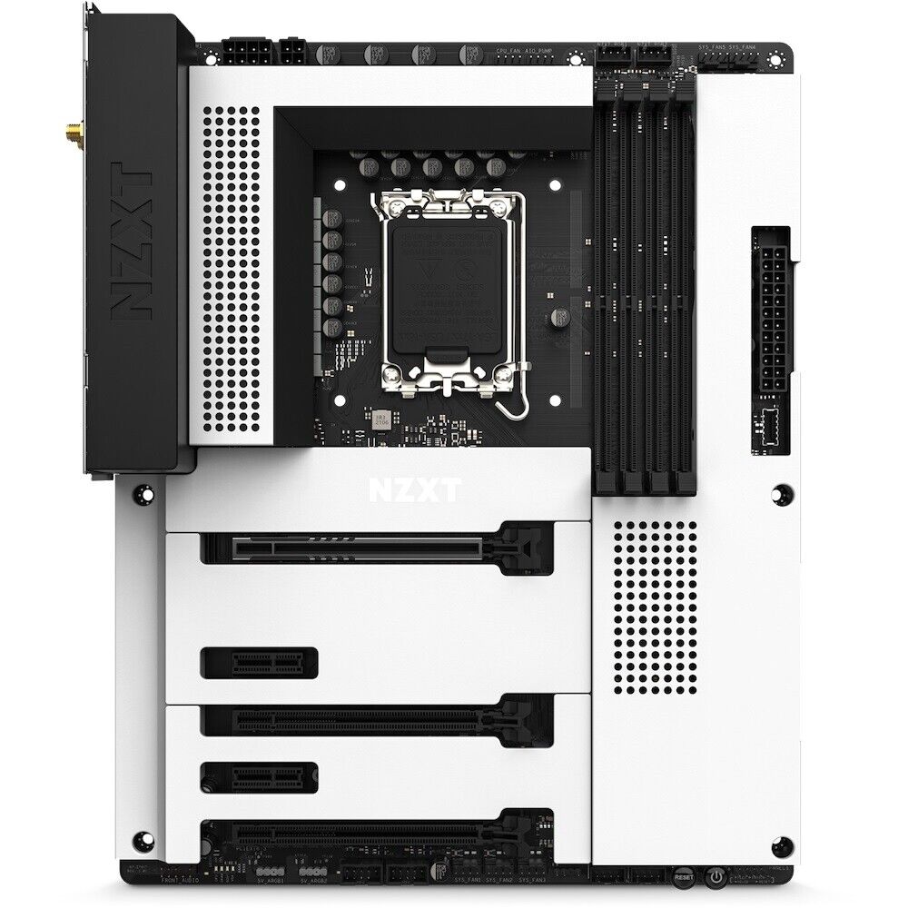 NZXT N7-Z79XT-W1 Motherboard Z790 S1700 128GB DDR5 PCIE ATX White Retail