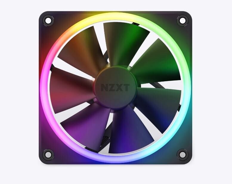 NZXT RF-R12SF-B1 Fan F120 RGB 120mm Fan FDB 12V DC 4-pin PWM Black Retail