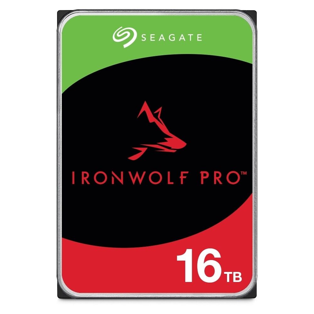 Seagate ST16000NT001 Hard Drive 16TB SATA 3.5 IronWolf Pro Bare