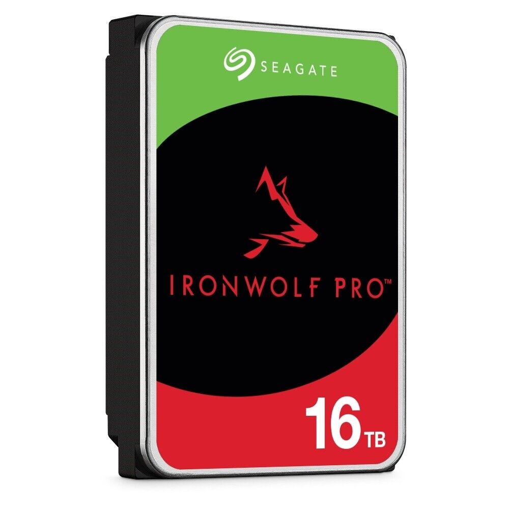 Seagate ST16000NT001 Hard Drive 16TB SATA 3.5 IronWolf Pro Bare