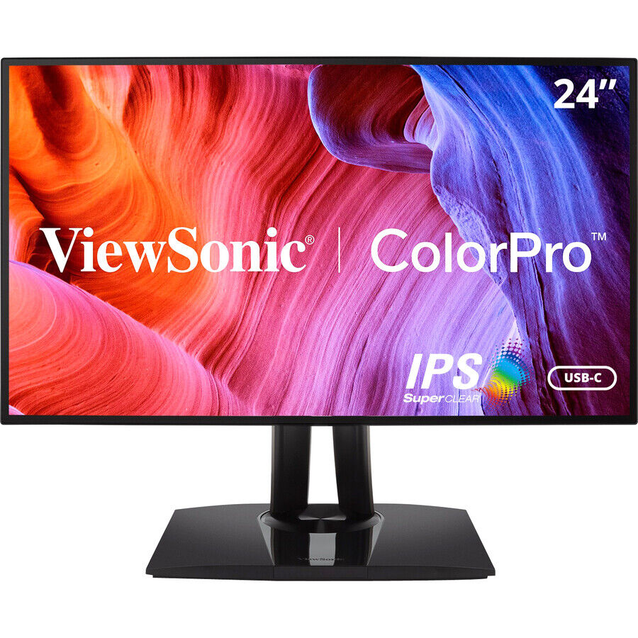 ViewSonic VP2468A Monitor 24 sRGB Color Accurate with USB-C 1920x1080 Retail