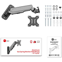 SIIG CE-MT2K12-S1 Aluminum Gas Spring Monitor Wall Mount 17 inch to 32 inch