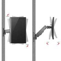 SIIG CE-MT2K12-S1 Aluminum Gas Spring Monitor Wall Mount 17 inch to 32 inch