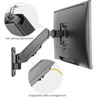 SIIG CE-MT2K12-S1 Aluminum Gas Spring Monitor Wall Mount 17 inch to 32 inch