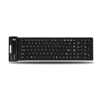 Adesso AKB-222UB Waterproof Antimicrobial Flexible Washable Compact Keyboard USB