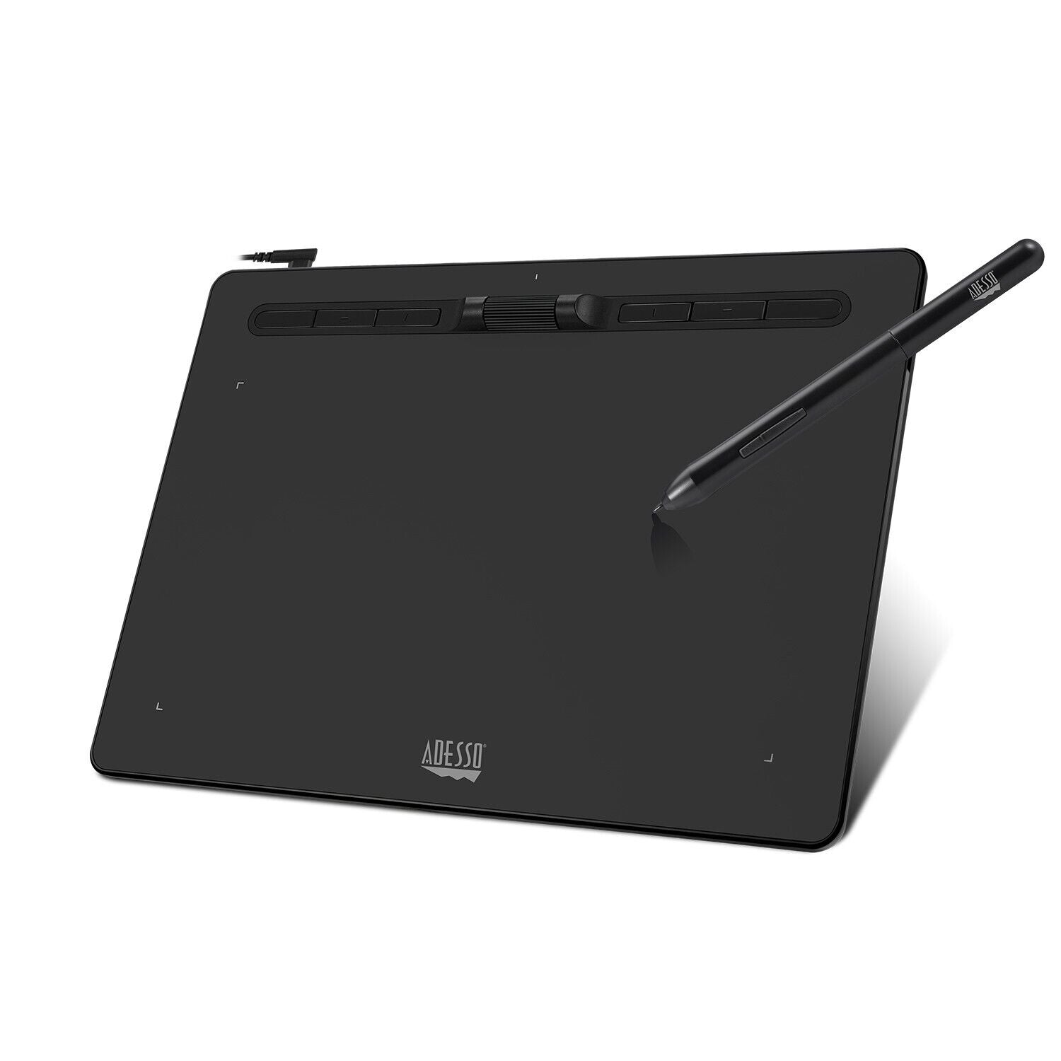 Adesso CYBERTABLET K10 10" x 6" Graphic Tablet USB-C No Battery Stylus PC MAC