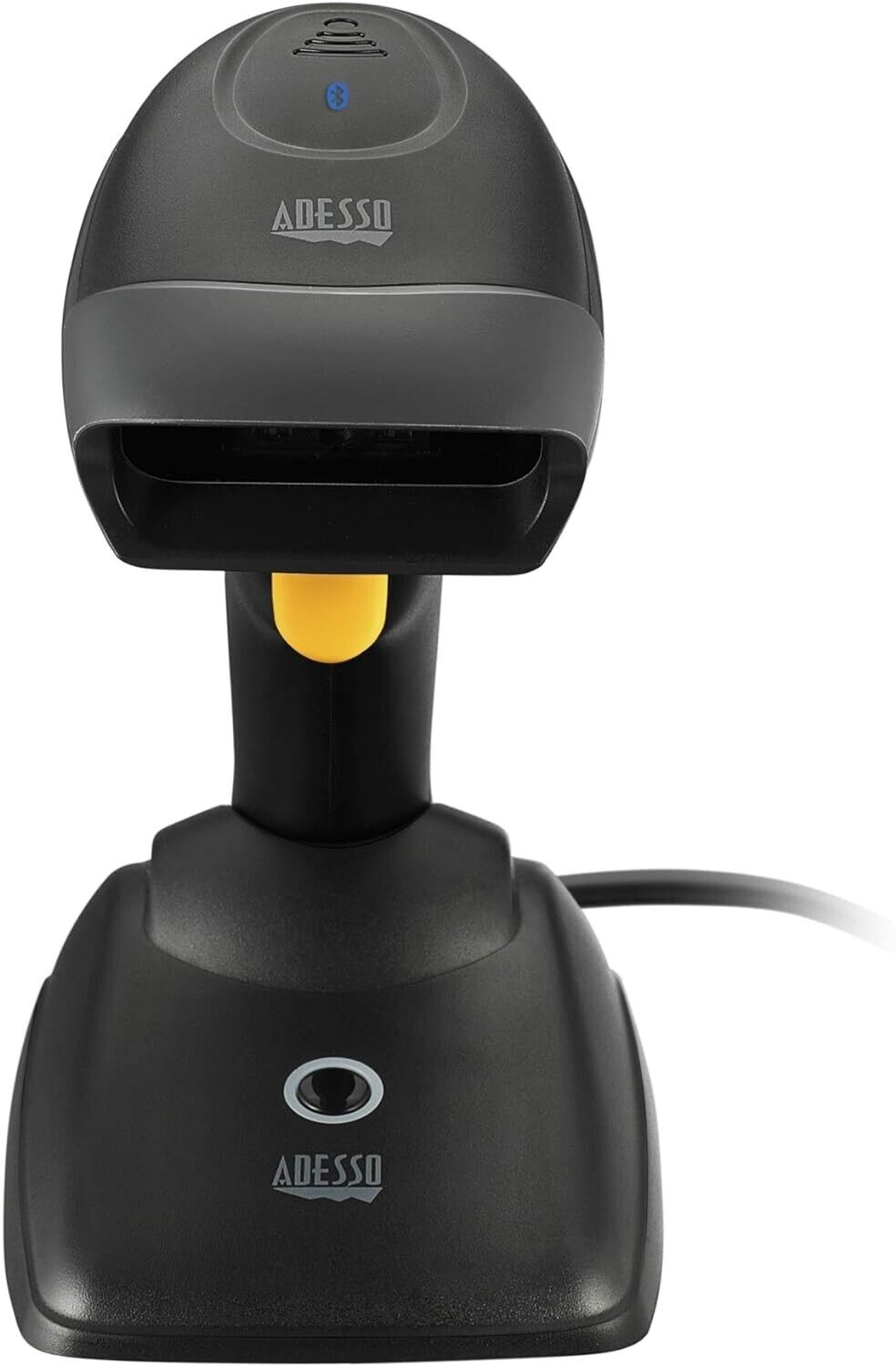 Adesso NUSCAN 2500TB Bluetooth 2D Barcode Scanner Antimicrobial w Charging Crdle