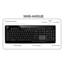 Adesso WKB-4400UB 2.4 RF Wireless Glidepoint TouchPad 104Key Keyboard Multimedia