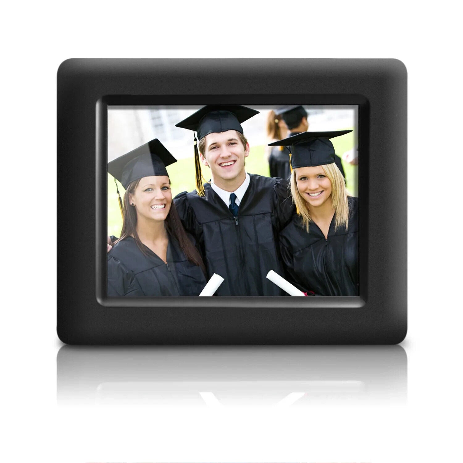 Aluratek ADPF07SF 7" LCD Digital Photo Picture Slideshow Frame 1024x600 USB SD