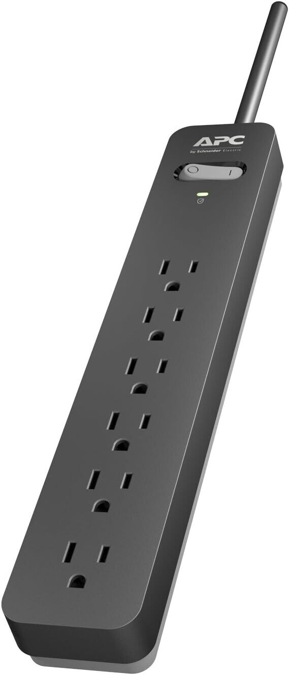 APC PE610 Essential SurgeArrest Surge Suppressor/Protector 6 Outlet 10ft Cord