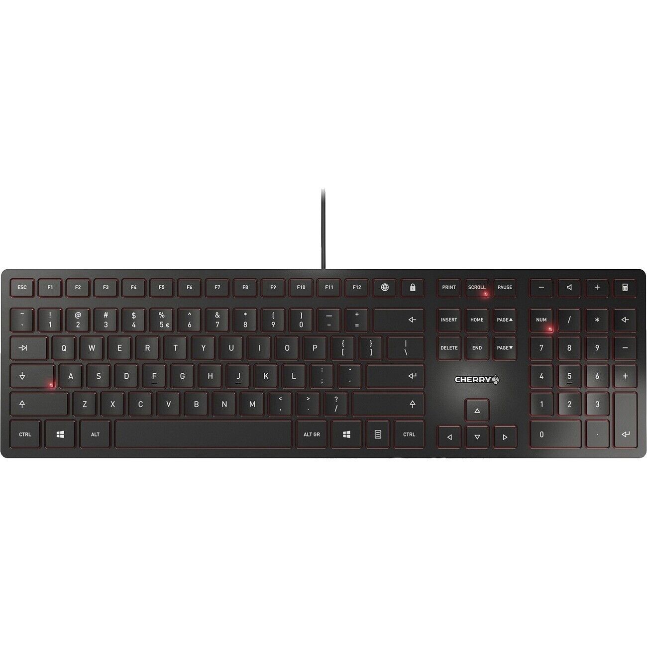 Cherry JK-1600EU-2 KC 6000 SLIM Wireless Compact Slim Black Flat Keyboard