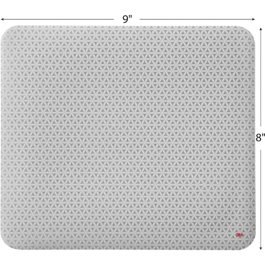 3M MP114-BSD1 Precise Foam Mouse Non-Skid Pad Gray Bitmap 0.3"x8" Adhesive Base