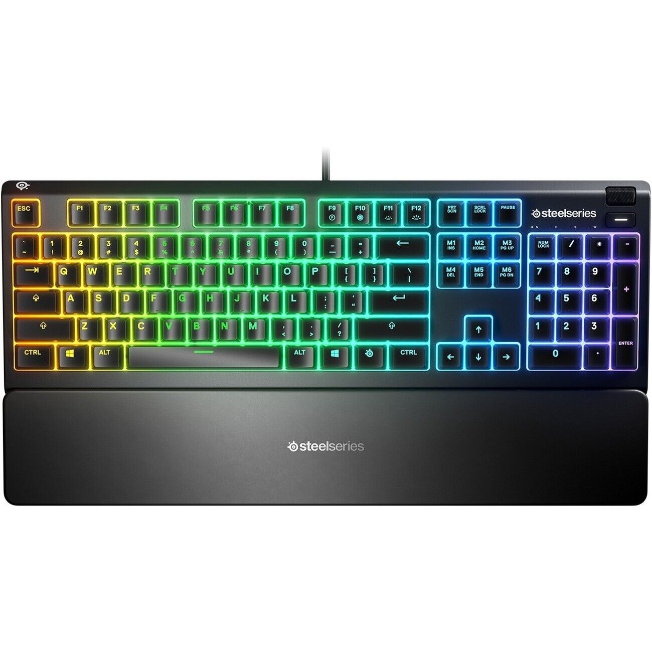 Steelseries 64795 APEX 3 RGB USB Gaming Keyboard Magnetic WristRest Water Resist