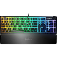 Steelseries 64795 APEX 3 RGB USB Gaming Keyboard Magnetic WristRest Water Resist