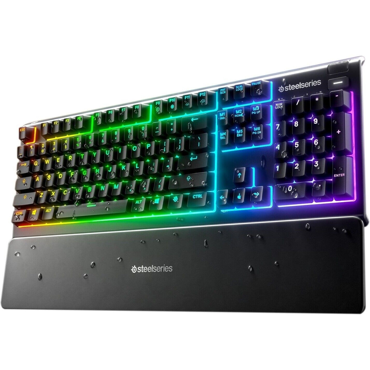 Steelseries 64795 APEX 3 RGB USB Gaming Keyboard Magnetic WristRest Water Resist