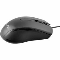 Codi A05017 Ambidextrous 3 Button Optical Scroll Mouse 1200DPI Black PC MAC