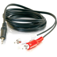 C2G 40423 6FT (72") RCA Y Audio Cord Cable 3.5 mm Mini-Phone RCA Red RCA White