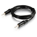 C2G 40413 6FT (72") Stereo Audio Male Male Analog AUX 3.5mm BLACK Cord Cable