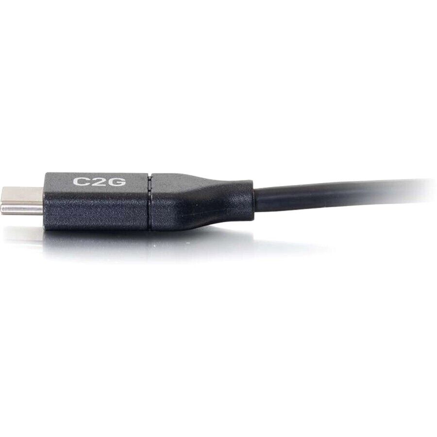 C2G 28829 10FT (120") USB-C to USB-C 5A Male Male Long Black Cable Nickel Plated