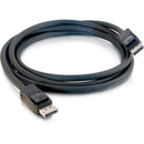 C2G 24904 6FT 4K 4096 DisplayPort DP to DP Male Male Black Cable w Latches TAA