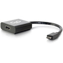 C2G 29474 USB-C 3.1 to HDMI 4K 4096 Male Male AV Black Adapter 6" Cord Dongle