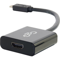 C2G 29474 USB-C 3.1 to HDMI 4K 4096 Male Male AV Black Adapter 6" Cord Dongle