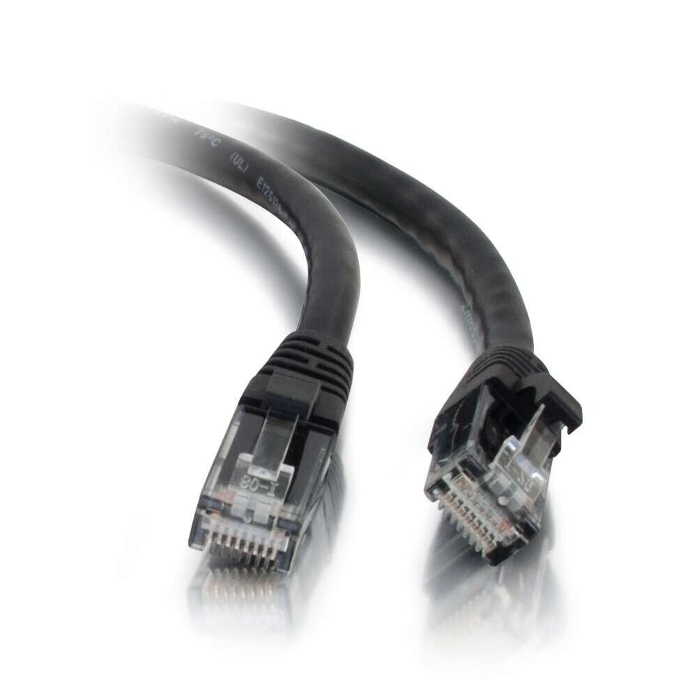 C2G 22011 15FT (180") CAT5e Snagless BLACK RJ45 UTP Network Ethernet Patch Cable