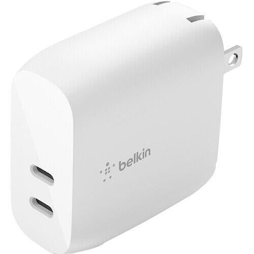 Belkin WCB006DQWH 40W 2x USB-C PPS BoostCharge FAST Wall Charger WHITE