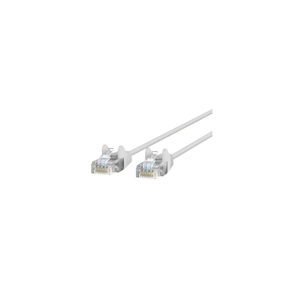 Belkin CE001B03-WHT-S 3FT CAT6 Snagless WHITE 28AWG RJ45 Ethernet Patch Cable