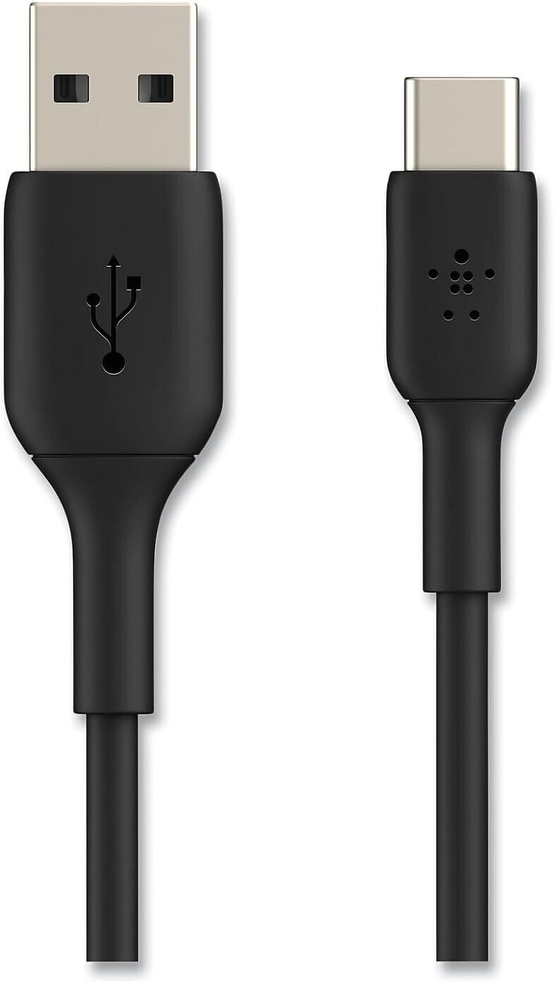 Belkin CAB001BT1MBK 3.3FT (1M) BoostCharge USB-C to USB-A BLACK Cord Cable