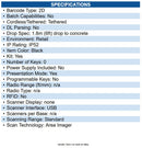 NCR 2356-4608-0000 NCR, Area Imager Standard Range Scanner, Twilight Black