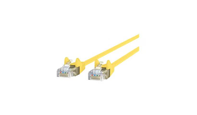 Belkin A3L980-01-YLW-S 12IN CAT6 Snagless YELLOW UTP RJ45 Ethernet Patch Cable