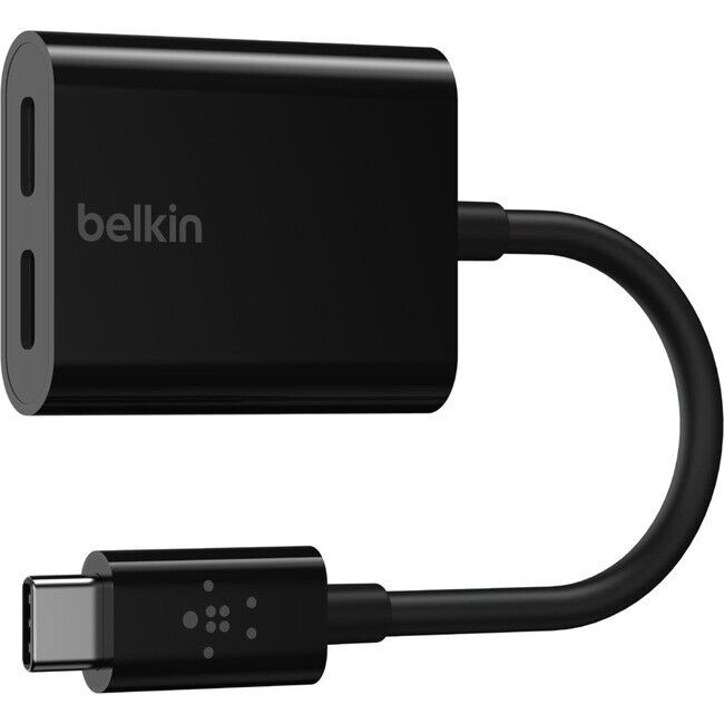 Belkin F7U081BTBLK USB-C Male to USB-C Male for Audio and Power Charging Ports