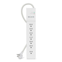 Belkin BE107000-07-CM 7 Outlet Power Strip Surge Protector 7' Cord Right Plug