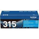 Brother TN315C High Yield CYAN Laser Toner Cartridge up to 3500 Pages Single