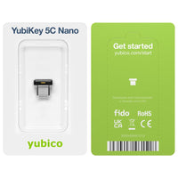 Yubico 8880001054 YubiKey 5C Nano Two-Factor Auth 2FA Security Key USB-C FIDO2