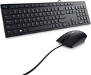 Dell DELL-KM300C-US USB Wired Keyboard Mouse Combo 1000dpi 3 Button VOL+/1 BLACK