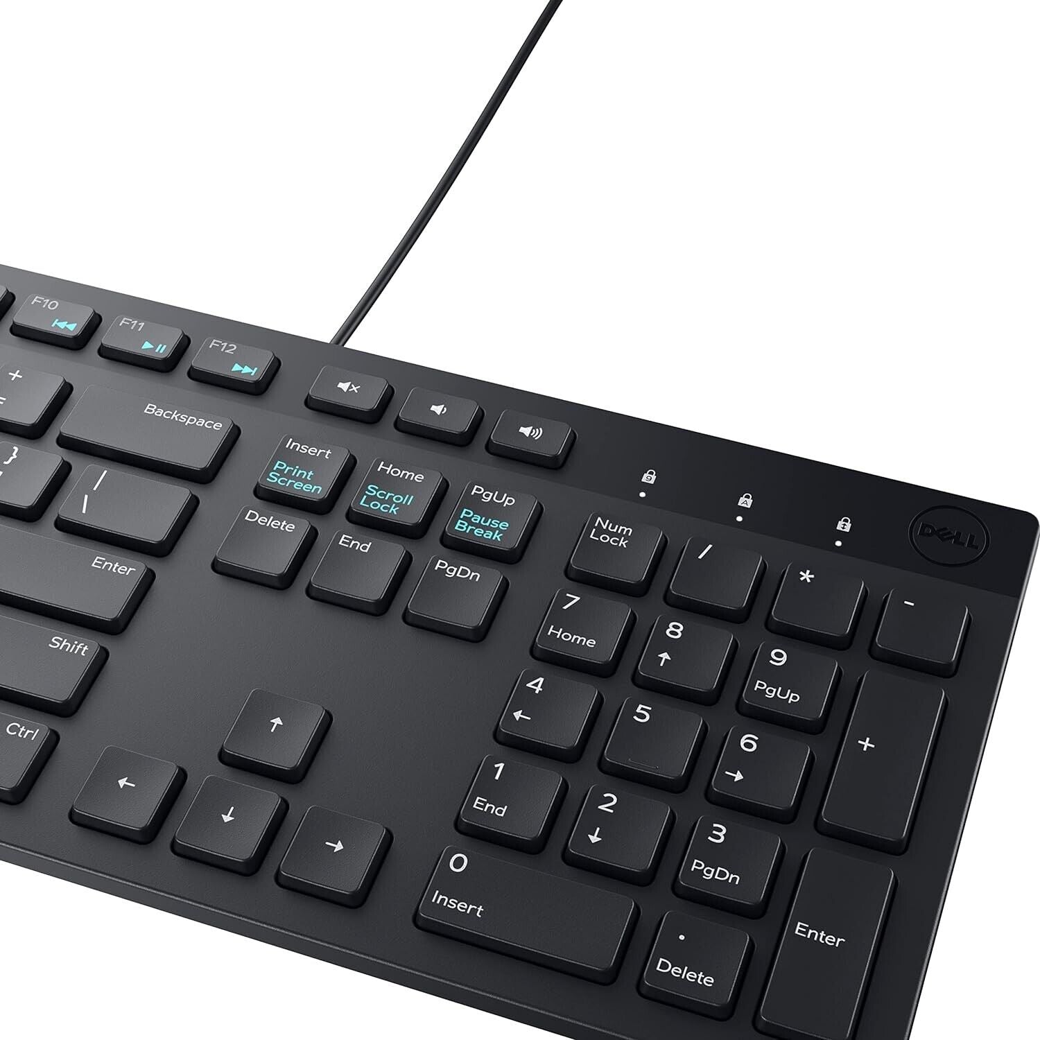 Dell DELL-KM300C-US USB Wired Keyboard Mouse Combo 1000dpi 3 Button VOL+/1 BLACK