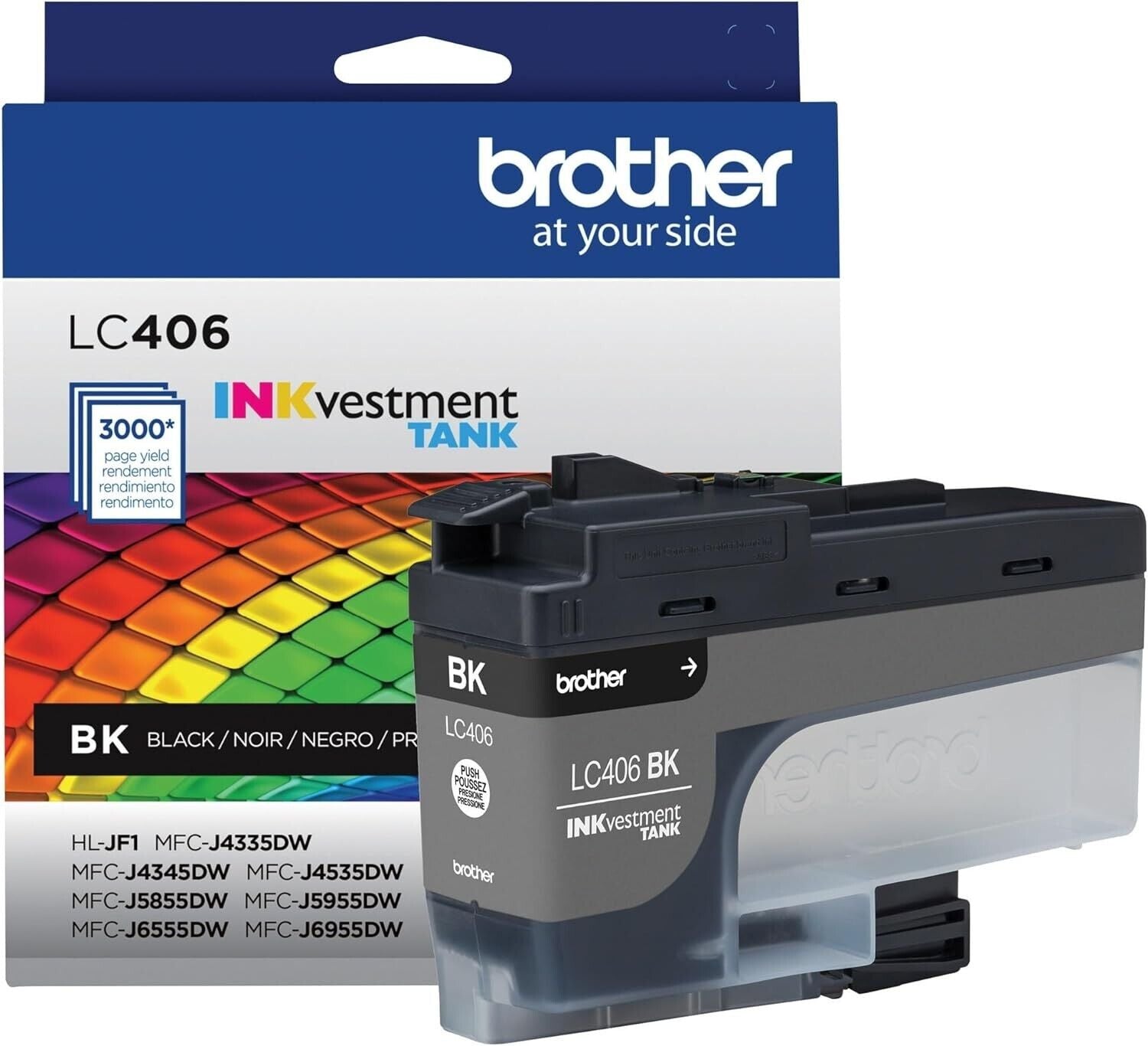 Brother INKvestment LC406BKS Standard BLACK Ink Cartridge up to 3000 Pages