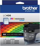 Brother INKvestment LC406BKS Standard BLACK Ink Cartridge up to 3000 Pages