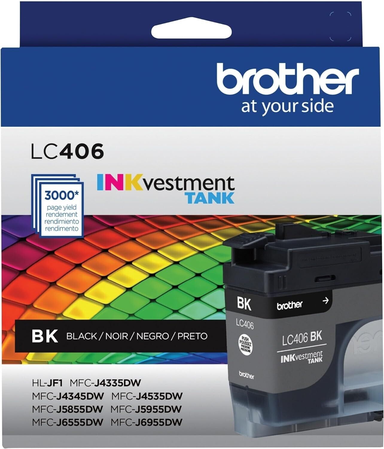 Brother INKvestment LC406BKS Standard BLACK Ink Cartridge up to 3000 Pages