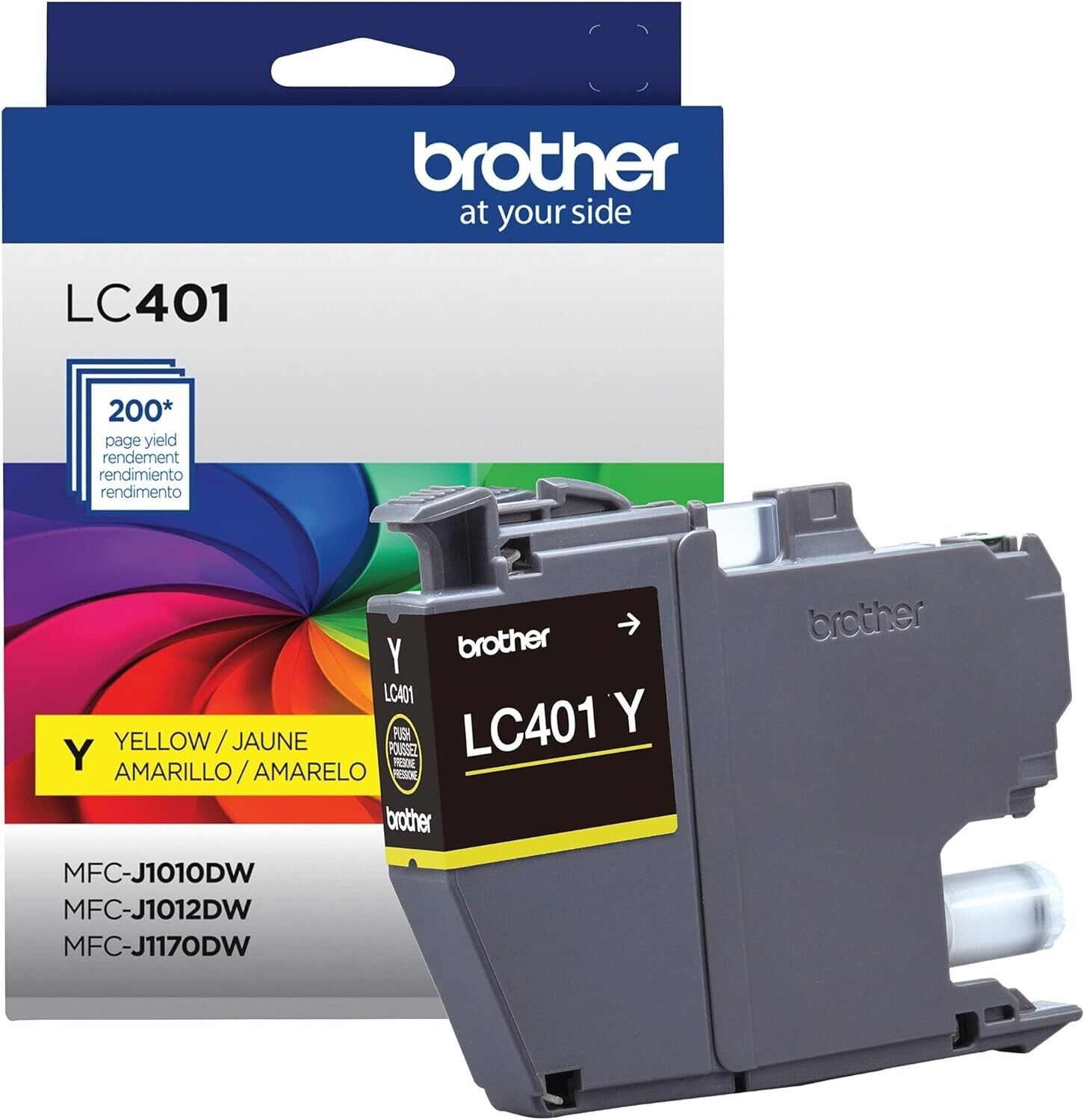 Brother Original LC401YS Standard YELLOW Ink Cartridge Single up to 200 Pages