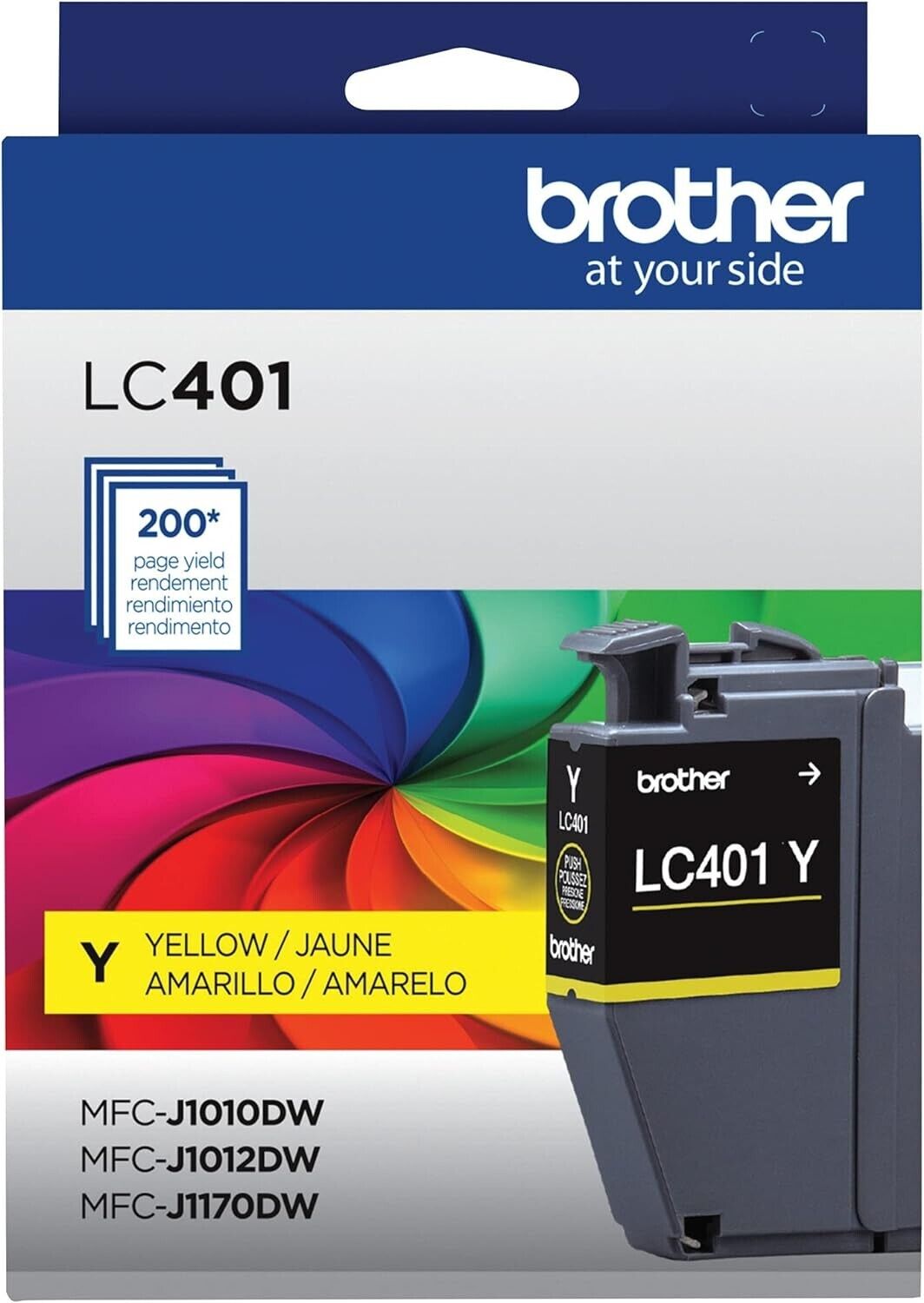 Brother Original LC401YS Standard YELLOW Ink Cartridge Single up to 200 Pages