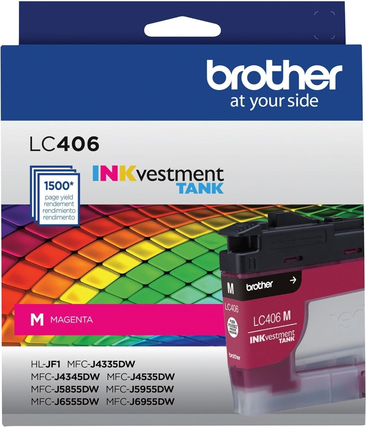 Brother INKvestment LC406MS Standard YIELD MAGENTA Ink Cartridge to 3000 Pages