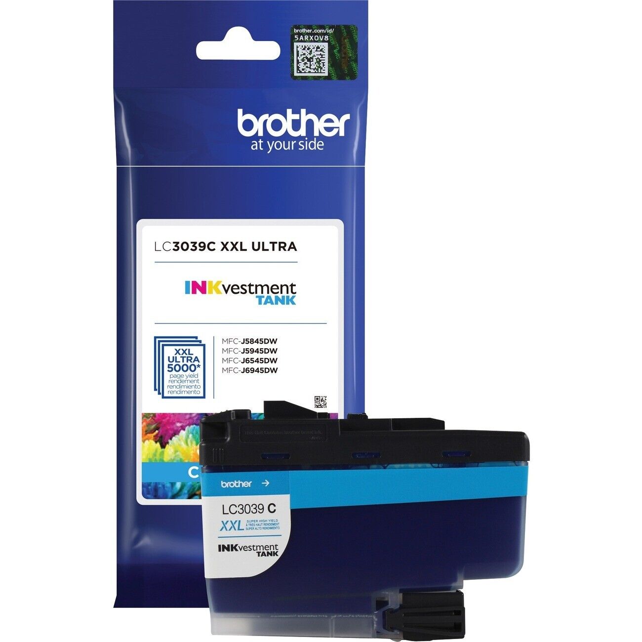 Brother INKvestment LC3039C Ultra High Yield CYAN Ink Cartridge to 5000 Pages