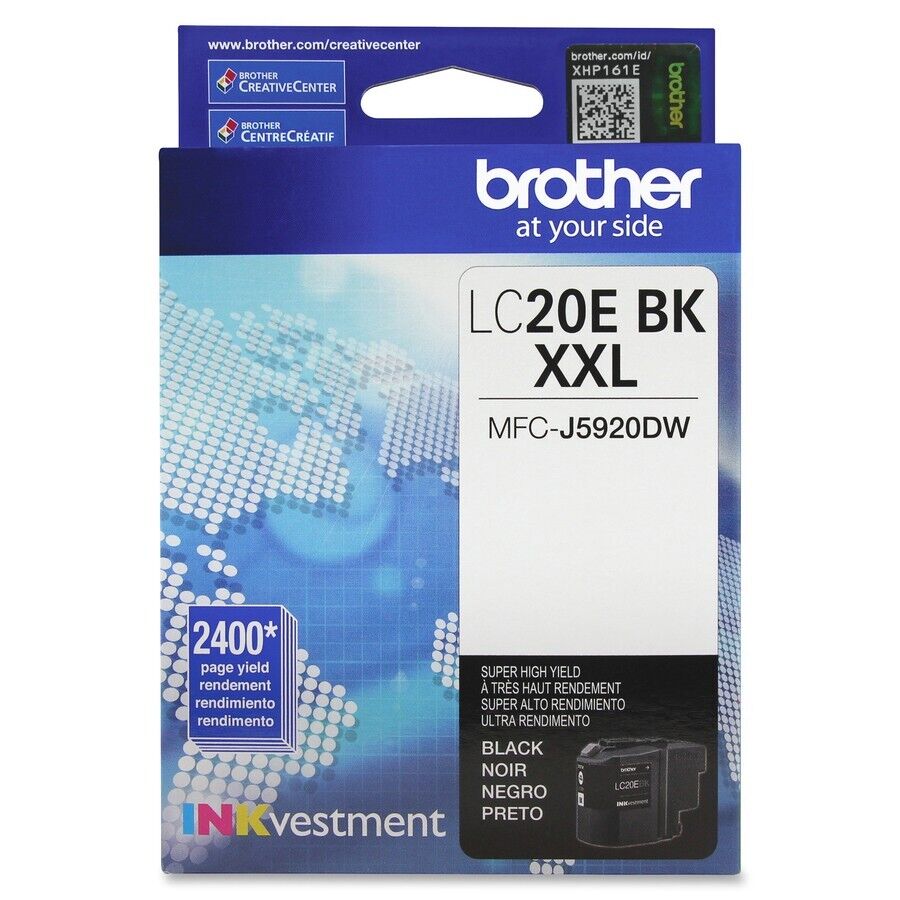 Brother Innobella LC20EBK Super High Yield BLACK Ink Cartridge up to 2400 Pages